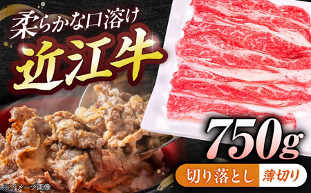 近江牛切り落とし（薄切り）750g  栗東市 / 有限会社 岡山[BIBE053]