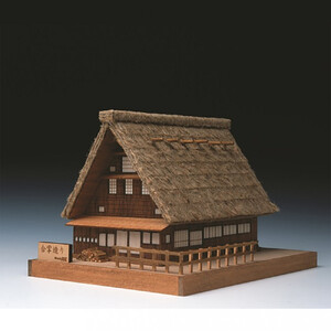 ウッディジョー　ミニ建築No.1   合掌造り　木製模型キット