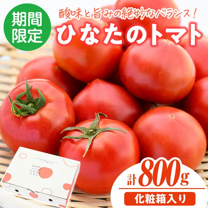 門川ひなたのトマト(800g×1箱) 高糖度 トマト フルーツトマト 野菜 旬野菜 冷蔵 門川町産 宮崎県 門川町 【TM-01】【宮崎県農業協同組合日向地区本部(門川選果場)】