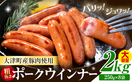 ウインナー 粗挽き ポーク ウインナー 2kg ソーセージ
