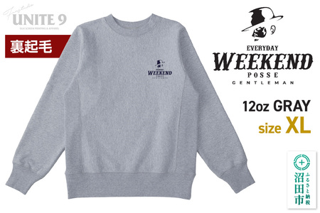 スウェットEVERYDAY WEEKEND POSSE／12oz sweat. EWP-3 グレーXL