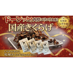 いりすのきのこ　乾燥きくらげ（20g×4パック）
