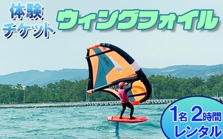 【体験チケット】ウイングフォイル 1名 レンタル 2時間  【マリンショップBUZZ】＜163-008＞