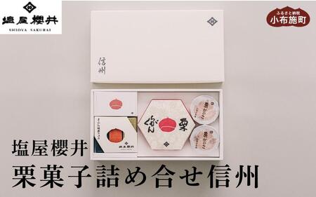 栗菓子詰め合せ　信州［塩屋櫻井］  栗菓子 栗きんとん 栗ようかん 塩ようかん 抹茶ようかん らくがん お菓子 栗 スイーツ 和菓子 長野 信州 くり お取り寄せ ご当地 詰合せ ギフト 高級［C-41］