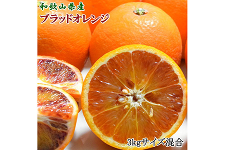 【先行予約】【希少・高級柑橘】和歌山県産 ブラッドオレンジ タロッコ種 約3kg