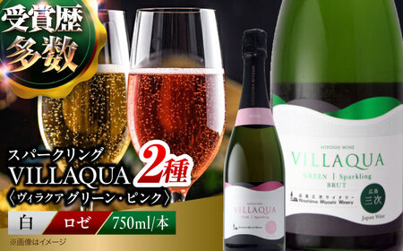 ワイン VILLAQUA グリーン・ピンク [APAZ156] スパークリングワイン セット