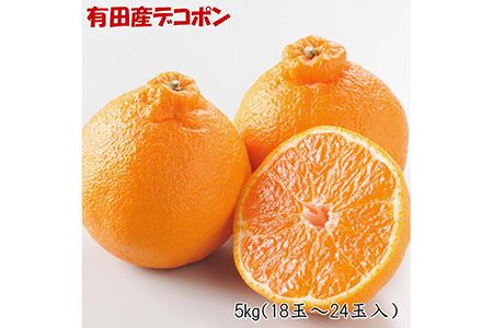 【先行予約】【お味濃厚】和歌山紀州有田産 デコポン 約5kg（18～24玉・青秀以上）柑橘 不知火