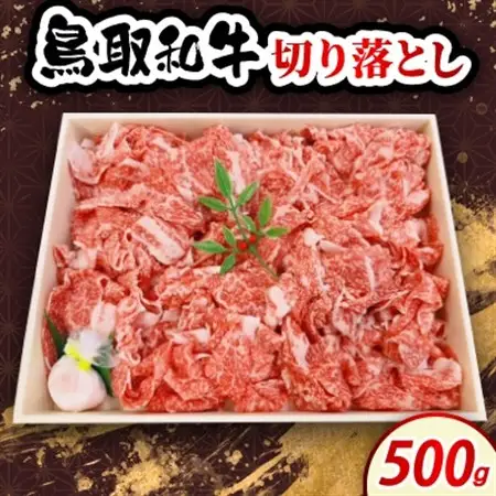 鳥取和牛切り落とし 500g　牛脂付き【配送不可地域：離島・北海道・沖縄県・東北・信越、北陸】【1682809】