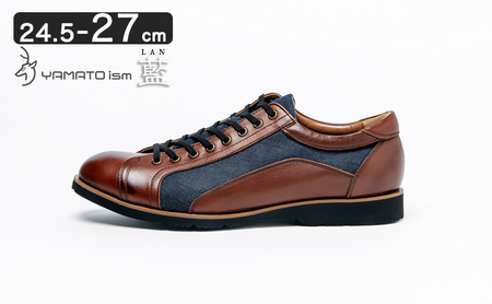 倭イズム ( ヤマトイズム ) 牛革 デニム シューズ 紳士靴 YA3310 25.5cm