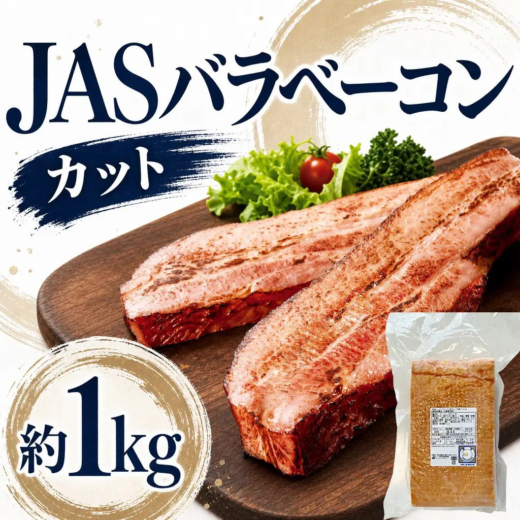 ベーコン JASバラベーコンカット1kg FN-Limited-SP【2266】