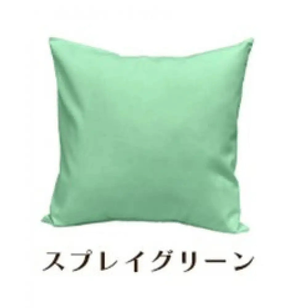「染」4枚組クッションカバー 45×45cmタイプ スプレイグリーン 国産オックスフォード生地 無地
