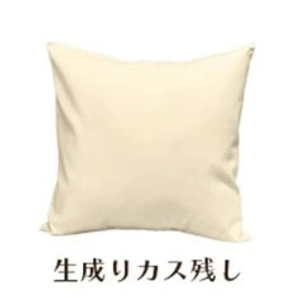 「染」クッションカバー 50×50cmタイプ 生成りカス残し 国産オックスフォード生地 無地