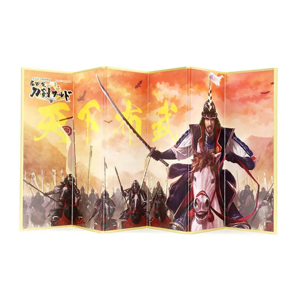 オリジナル【戦国武将6曲ミニ屏風】天下布武-織田信長-／名古屋刀剣博物館