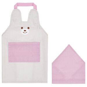 子供用 エプロン 三角巾 2点 セット KBEPS3 ぬいぐるみ うさぎ 奈良県奈良市 6-411 スケーター 607325