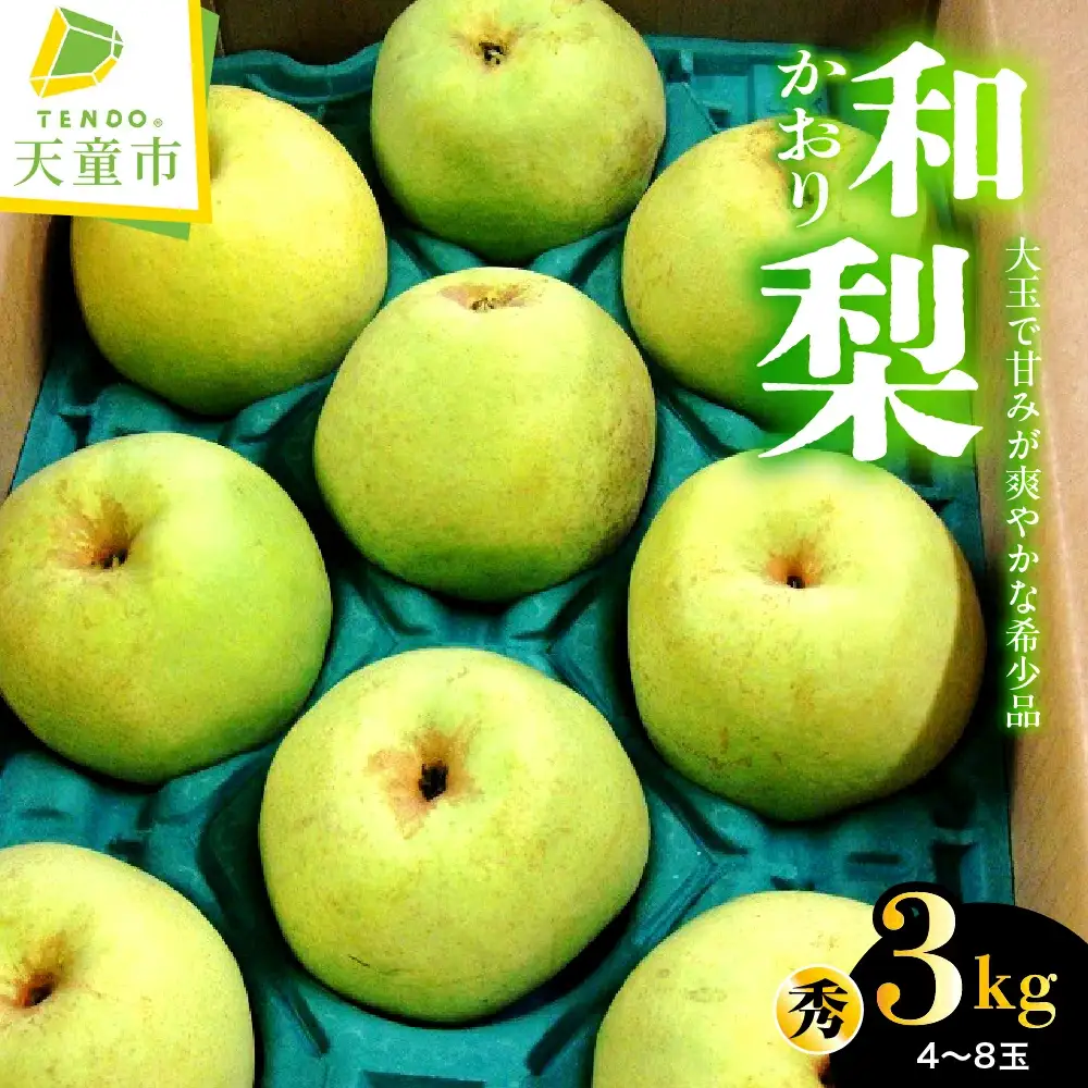 和梨 かおり 3kg フルーツ 果物 山形 梨