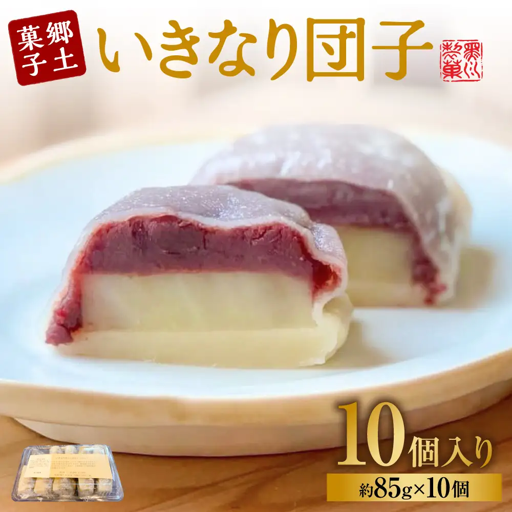 いきなり団子10個詰 団子 紅はるか さつまいも 自家製 あんこ スイーツ おやつ 和菓子 冷凍 老舗 郷土料理 熊本県 八代市