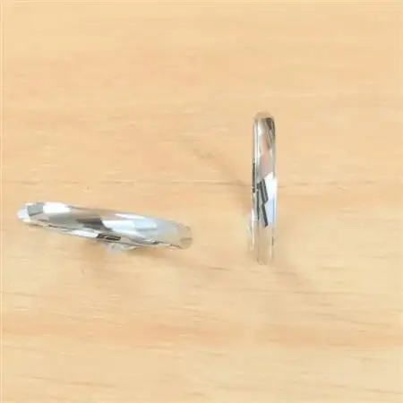 銀製指輪(シルバー925)ウェーブ2本セット 鍛造製法【1697856】
