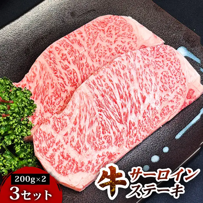 仙台牛サーロインステーキ（200g×2枚） 3セット　ステーキ