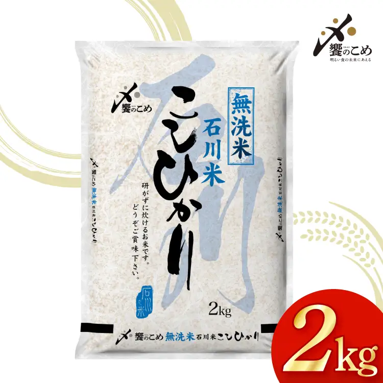 米 令和7年産 無洗米 石川米 こしひかり 2kg [中橋商事株式会社 石川県 宝達志水町 38601349]