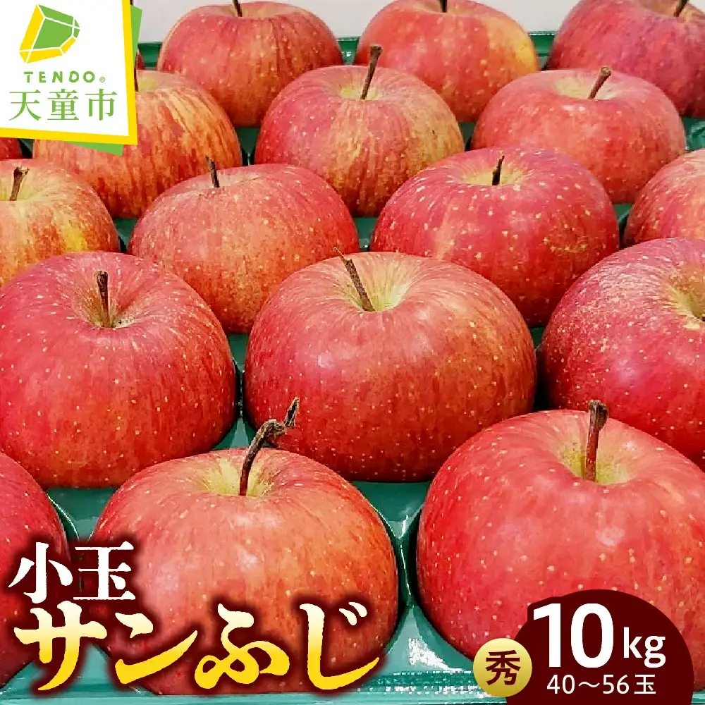 りんご ( 小玉 サンふじ ) 約 10kg フルーツ 果物 山形 08-05-015