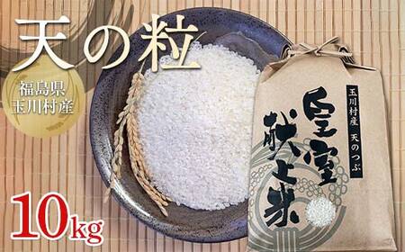 令和7年度産 新米 玉川天のつぶ 10kg 福島県玉川村産 こめ コメ オリジナルブランド米 FT18-275