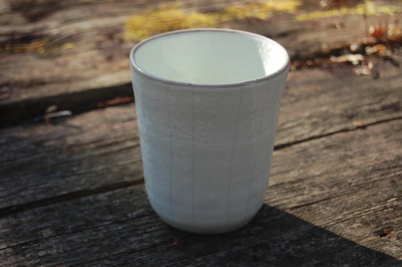 【ふるさと納税】土志工房【しのぎフリーカップ】9.5×9.5×10.5 陶器 焼き物