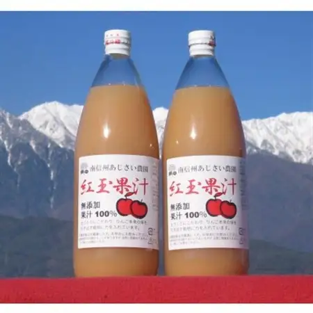 【南信州あじさい農園】紅玉果汁(無添加紅玉ジュース)6本入り【1587026】