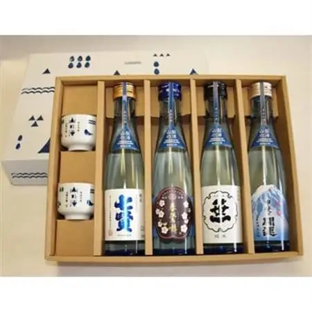 山梨の「山の酒」純米酒飲み比べ4本セット【配送不可地域：離島】【1202617】