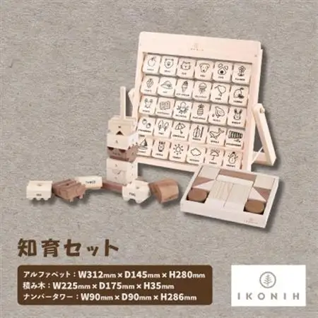 ひのきのおもちゃIKONIH(アイコニー)　知育セット【1460228】