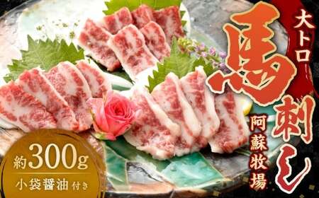 AI-15 馬刺し 大トロ 300g 醤油6袋 大トロ 馬刺し 馬肉 馬 甘味 旨味 霜降り お肉 肉 300g 冷凍