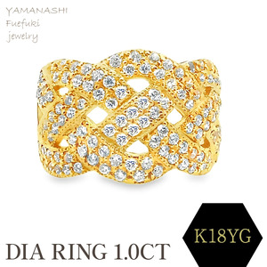 K18 DIA RING  1.0CT      1本 RAAT-20DI-Y 188-132