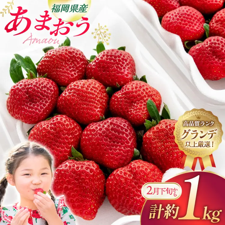 いちご あまおう 270g 4p 計約1kg【2月後半-3月後半発送】 2027年発送 先行予約 [hurrah. 福岡県 宇美町 um40bjm200000]