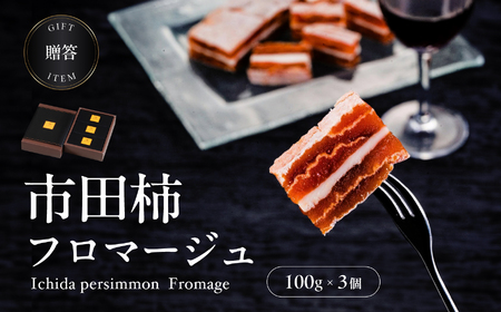 【隔月 定期便 3回】【ワイン の おつまみ にもオススメ】市田柿 フロマージュ 100g×3個 | 長野県 飯田市