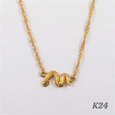 【山梨県】【ジュエリー】K24 snake/スネーク ネックレス　1本【配送不可地域：離島・沖縄県】【1508473】