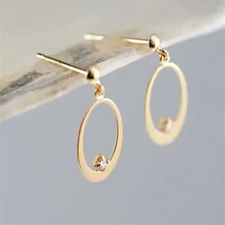 【山梨県】【ジュエリー】K18 Drop/ドロップ ピアス【配送不可地域：離島・沖縄県】【1603985】