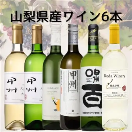 山梨県産白ワイン6本セット　052【1684605】
