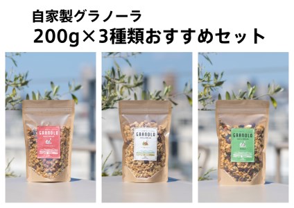 HAKUBA VALLEY 自家製グラノーラ 200g×3種類 おすすめセット