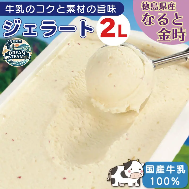 ジェラート 業務用 2L なると金時 ドリームチーム