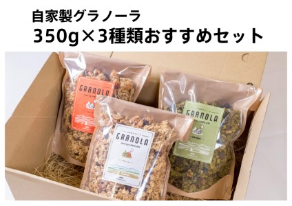 HAKUBA VALLEY 自家製グラノーラ 350g×3種類 こだわりセット