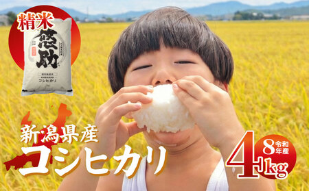 【先行予約】令和8年産 コシヒカリ 精米 4kg 新発田市産 こしひかり kwsKH