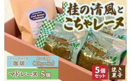 珈琲とこちゃレーヌ5個【桂の清風(ドリップバッグ)】(AF141)