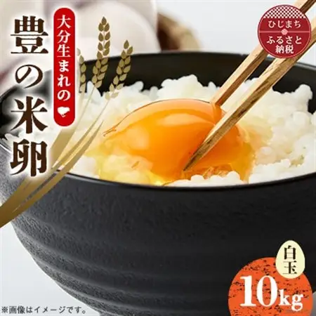 大分生まれのAW飼い「豊の米卵」10kg(白卵)【配送不可地域：離島】【1714035】