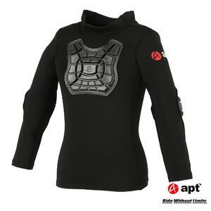 apt' プロテクター キッズ インナー ランバイク用 パッド付シャツ 腕カバー 肘プロテクター 付き 子供用シャツ STGIN【Mサイズ】
