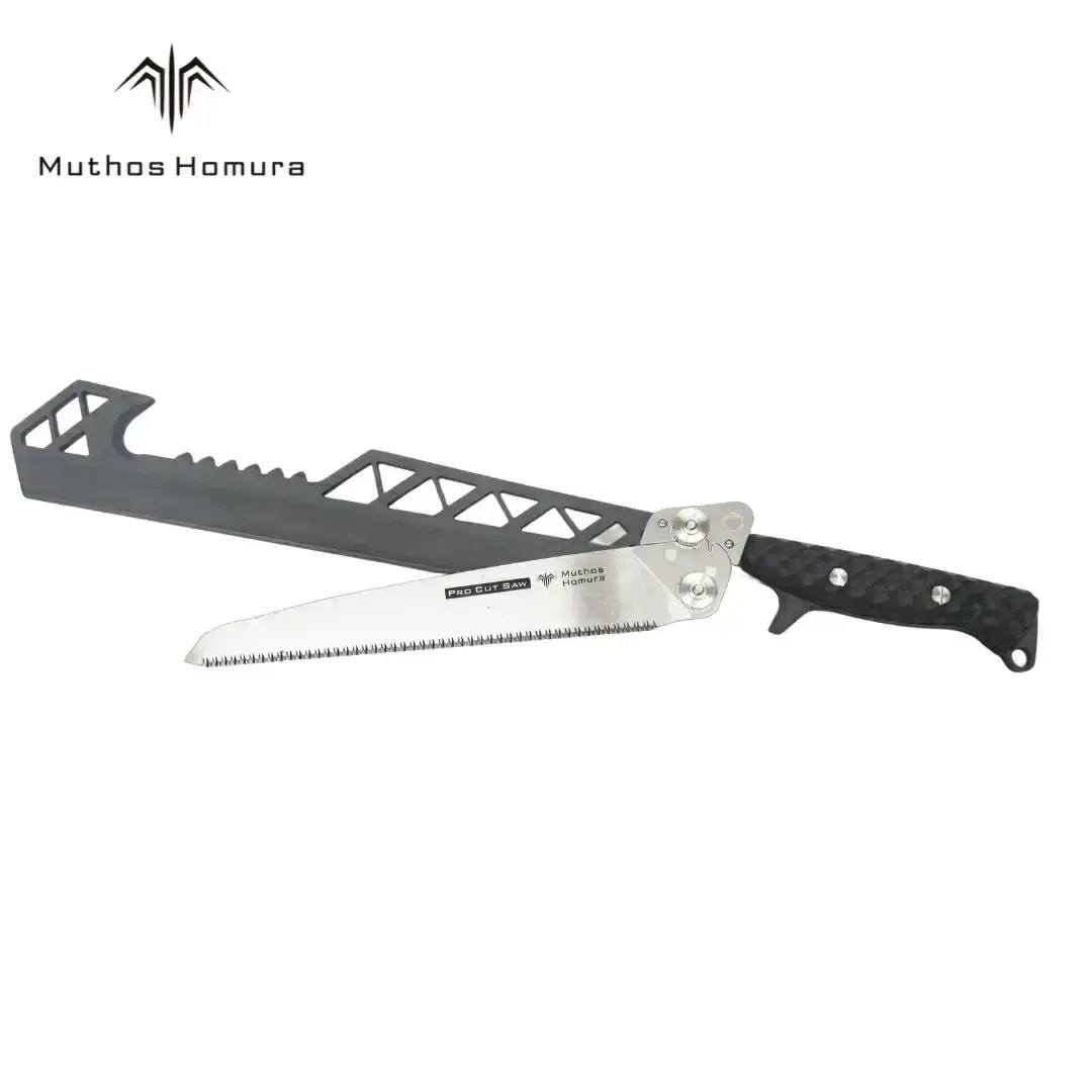 MH Matchet 洋鉈 藪漕ぎ鉈 全長466mm ノコギリ ステンレス黒化処理 燕三条 Muthos Homura