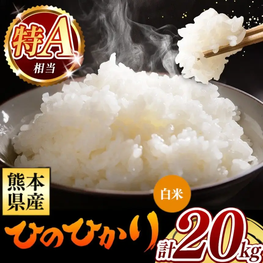 令和7年産 熊本県産 ひのひかり 白米 20kg 米 こめ
