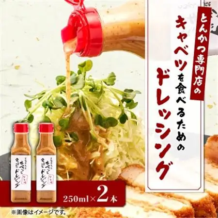 とんかつ専門店のキャベツを食べるためのドレッシング　2本セット【配送不可地域：離島】【1688356】