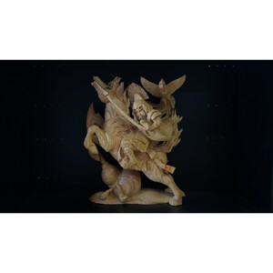 だんじり彫刻　馬乗り(騎馬武者)