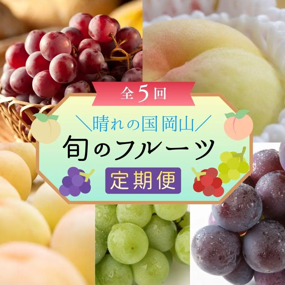 ＜定期便5回＞ 冬桃がたりの5回コース [040-a015]