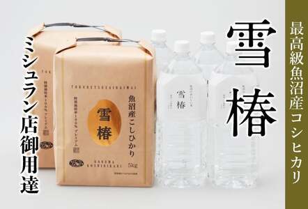 魚沼産コシヒカリ 雪椿 魚沼のおいしいお水 雪椿 （5kg×2袋・2l×4本） 特別栽培  | 魚沼 津南町 令和7年