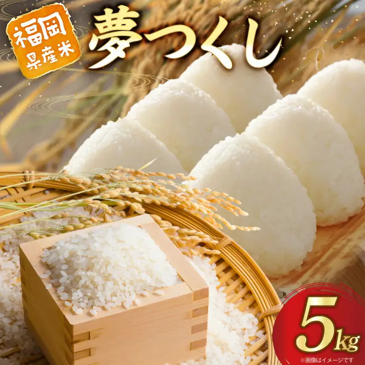 米 精米 夢つくし 5kg 福岡県産  [um40azo780016] 米